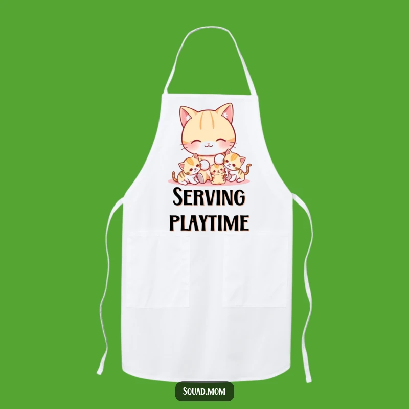 Funny Cat Mom Apron: Playful Kitchen Wear for Cat Lovers