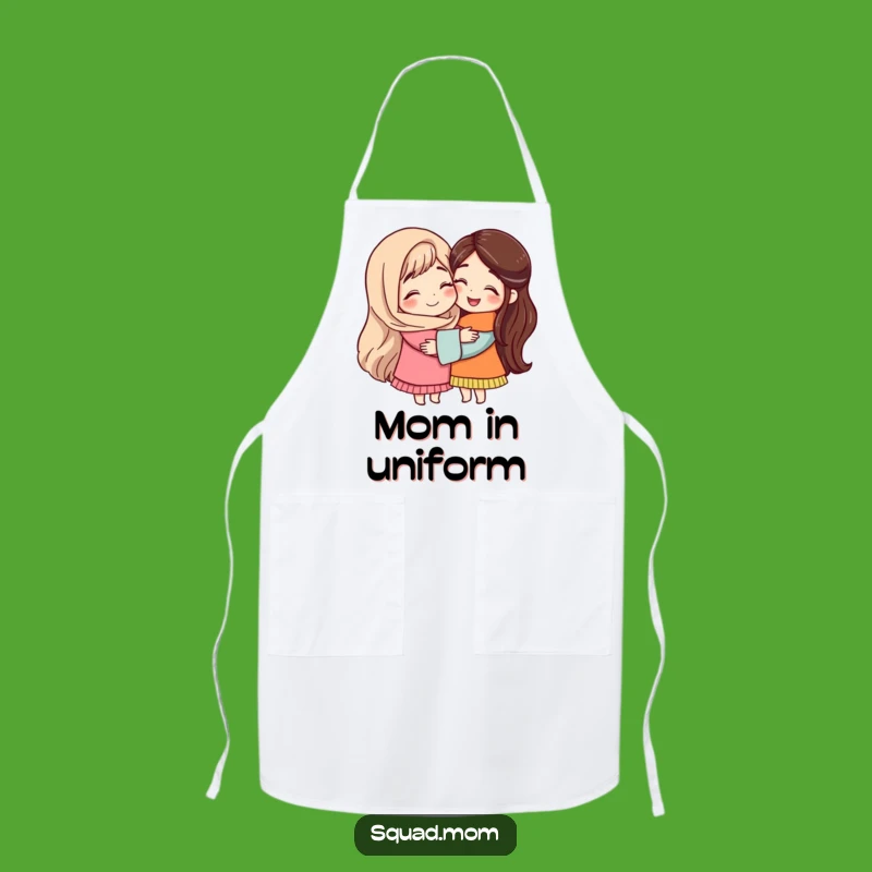 Mom Friend Hug Apron Cook with Love and Laughs in the Kitchen