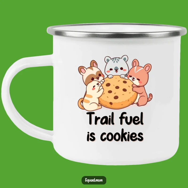 Adventure-Ready Funny Animal Friends Cookie Mug - Campfire Laughs Guaranteed - Ideal Funny Gift!