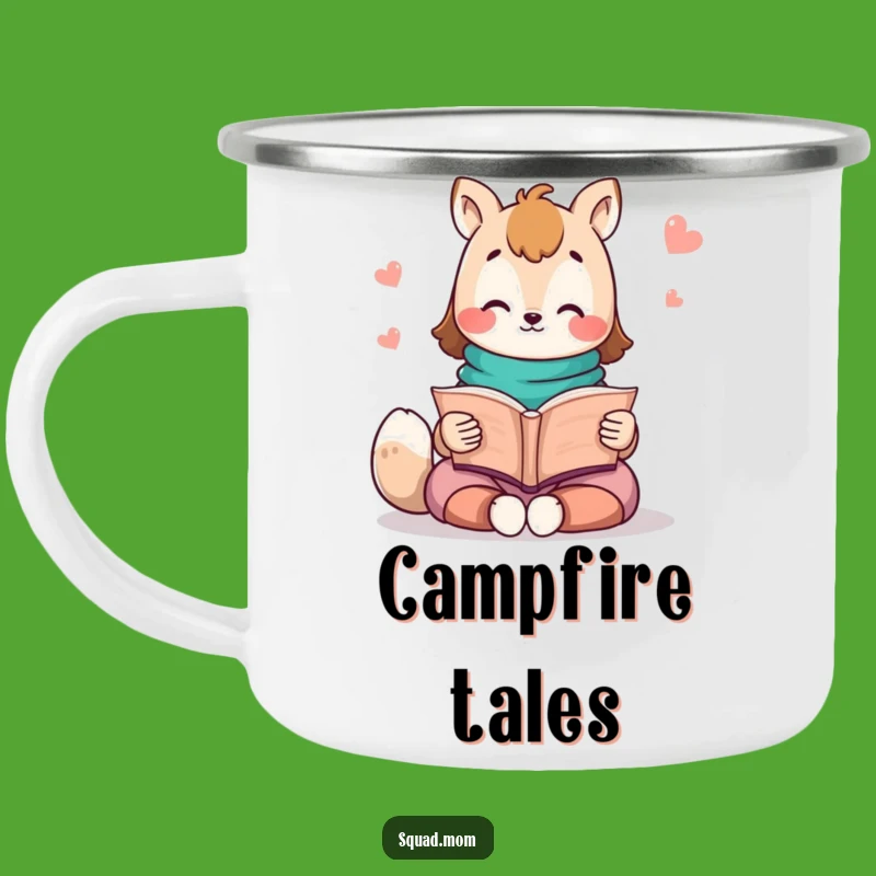 Funny Kawaii Mom Friend Camping Mug - Campfire Stories
