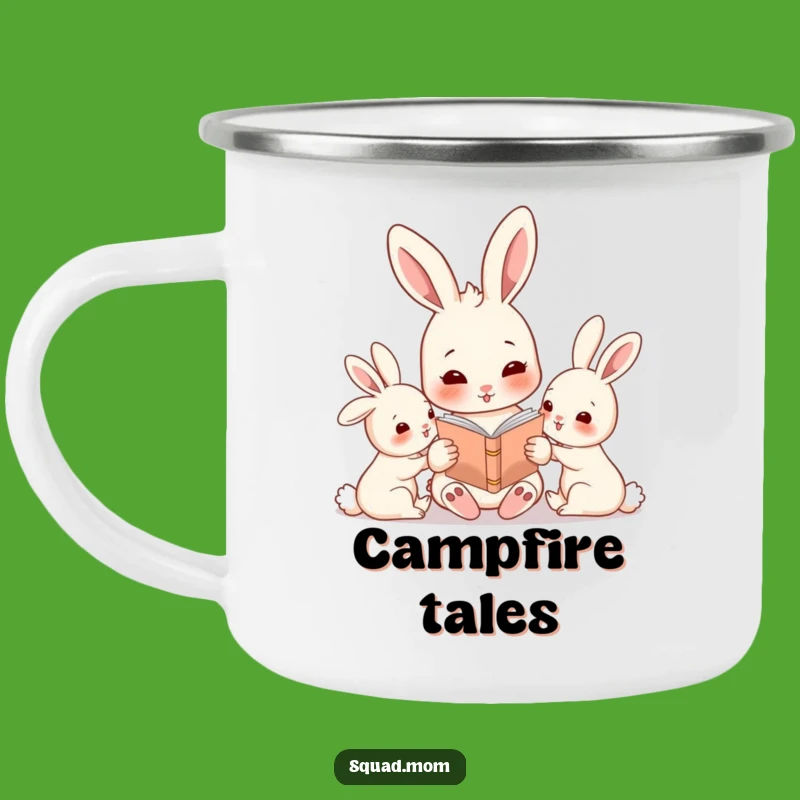 Funny Rabbit Mom Camping Mug: Adventure Storytime Gift for Outdoor Moms