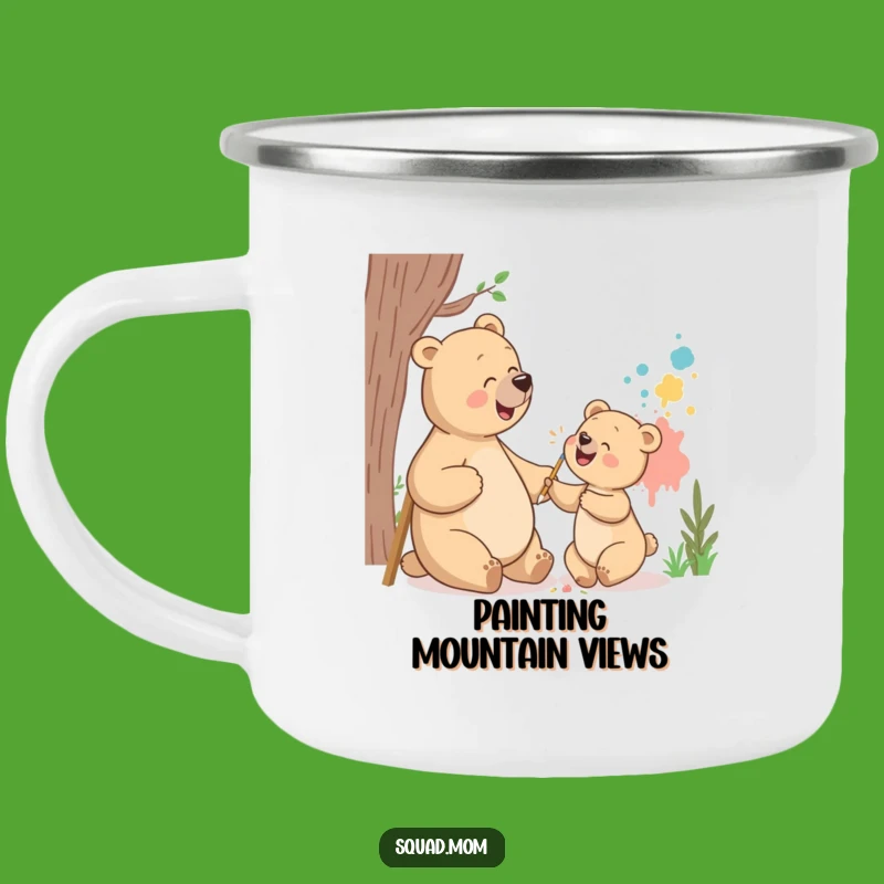Funny Bear Mom Camping Mug: Creative Adventure, Outdoor Gift