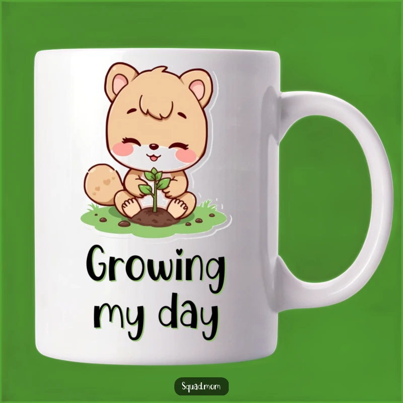 Funny Animal Mom Sowing Seeds Mug: Gift for Nurturing & Growth