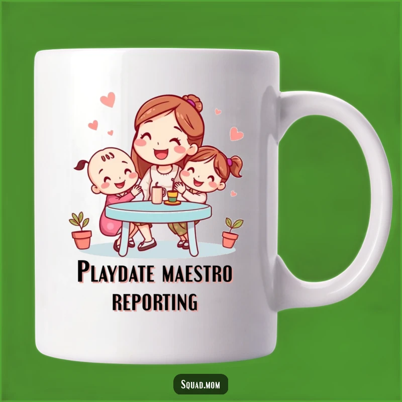 Funny Mom Friend Playdate Organizer Mug - Perfect Humorous Gift for Busy Moms