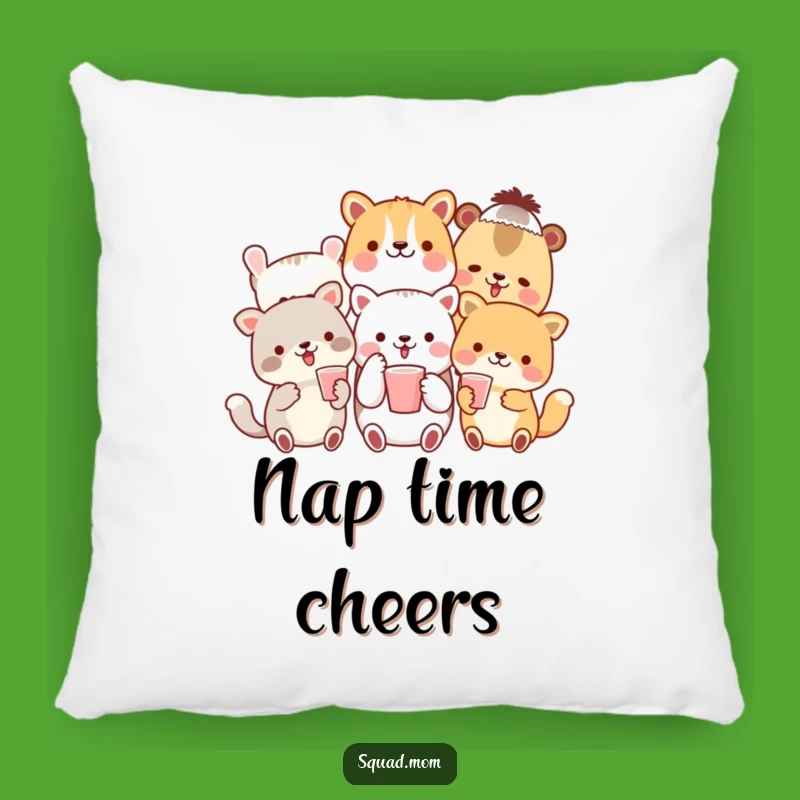 Cozy Animal Friends Toast Pillow - Comfort & Celebration - Sweet Funny Gift!