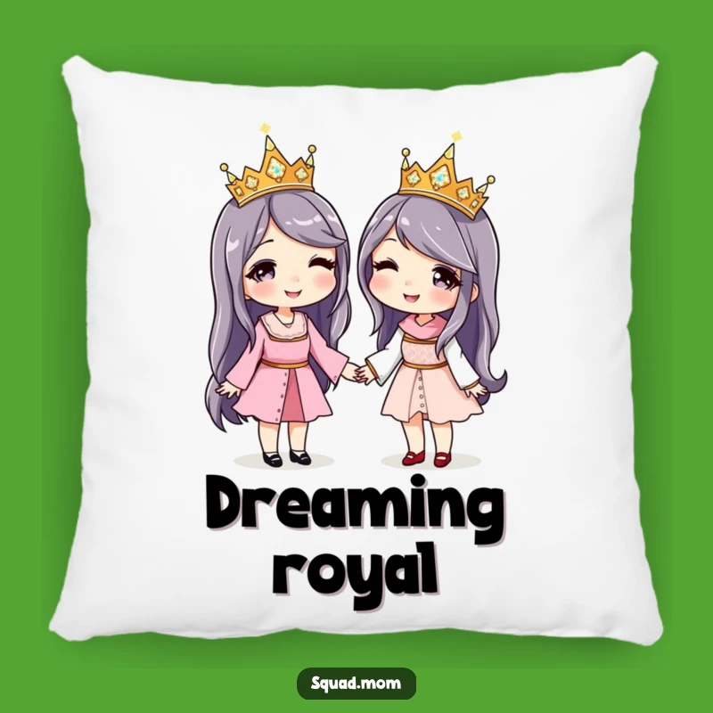 Funny Matching Crowns Pillow: Cozy Royal Friendship Comfort - Cozy Gift