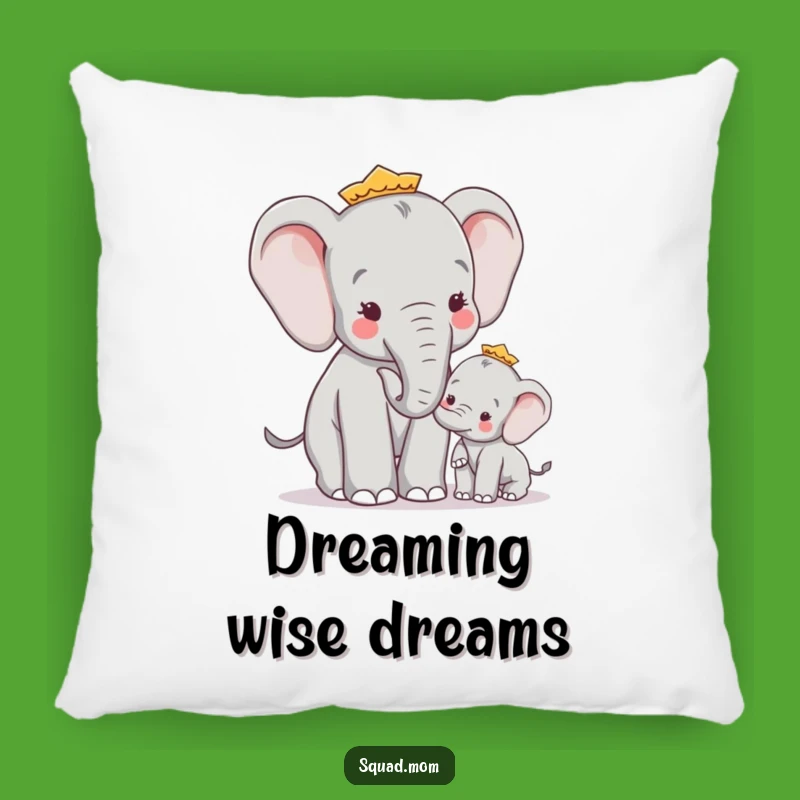 Funny Elephant Mom Pillow - Cozy Advice Cushion for Comedic Comfort