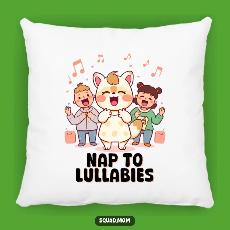 Funny Kawaii Mom Singalong Pillow - Cozy Musical Mom Decor!
