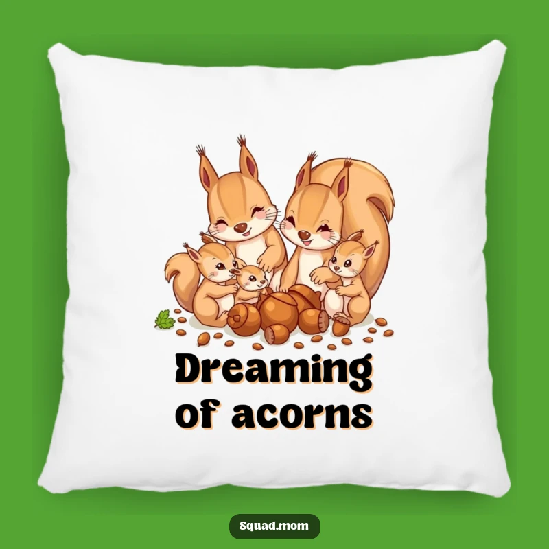 Funny Squirrel Acorn Pillow: Cozy Nesting, Hilarious Decor Gift