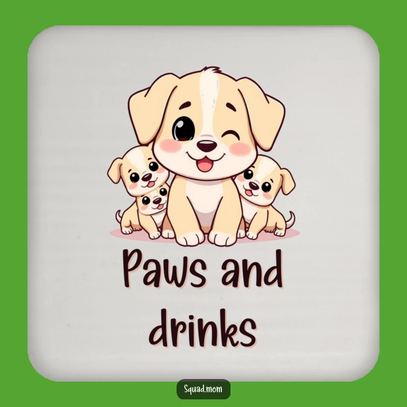 Funny Dog Mom Coasters - Protect Surfaces with Puppy Love - Cute Funny Gift!