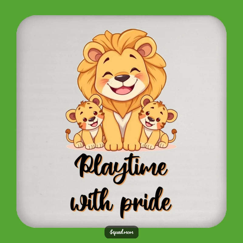 Funny Lion Mom Coasters - Protect Your Table Gift