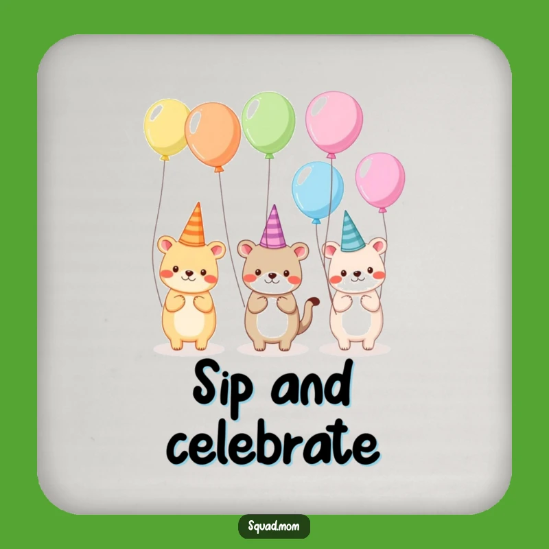 Funny Animal Party Coasters: Protect Surfaces with Festive Fun Gift