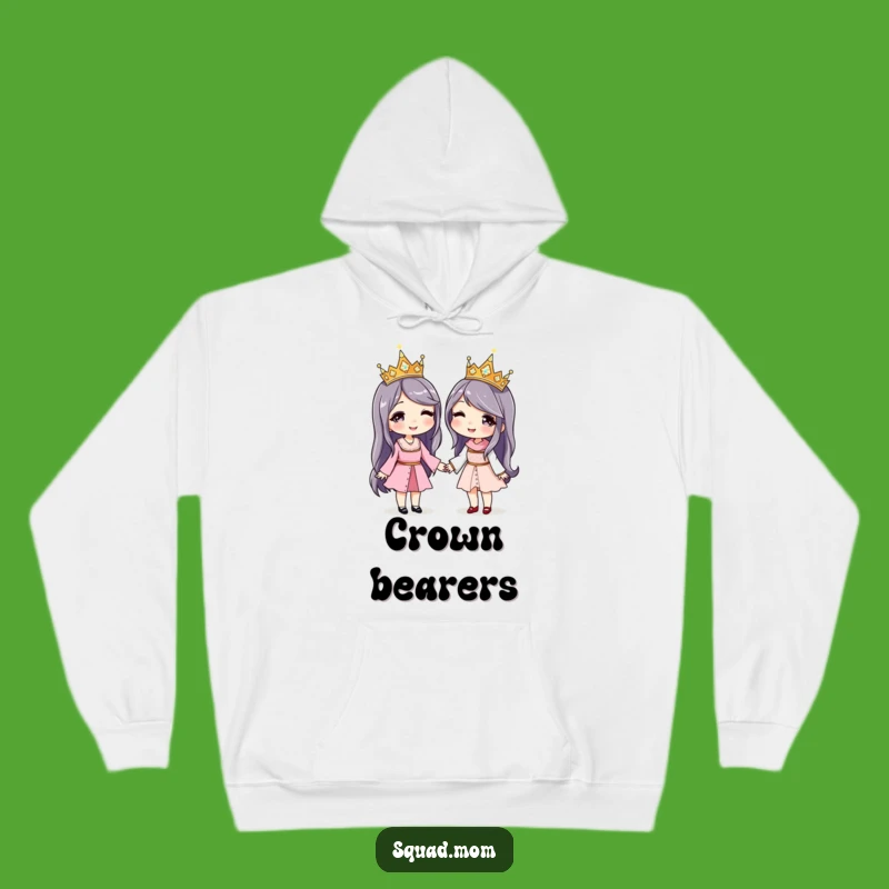Cozy Funny Matching Crowns Hoodie: Queen Best Friends Edition - Warm Gift