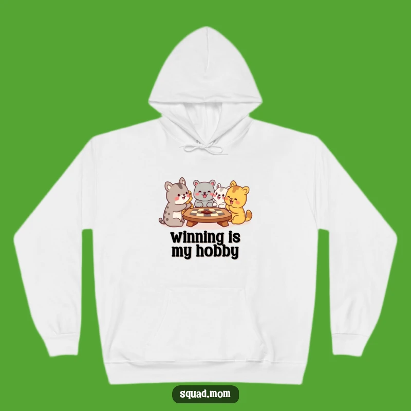 Funny Animal Board Game Hoodie: Cozy & Hilarious Friends Gaming Adventure Gift