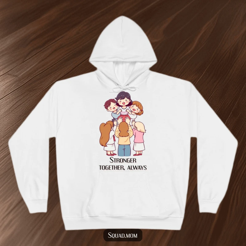 Funny Hoodie: Women carrying a friend on shoulders, symbolizing mutual support and strength, a warm funny gift.