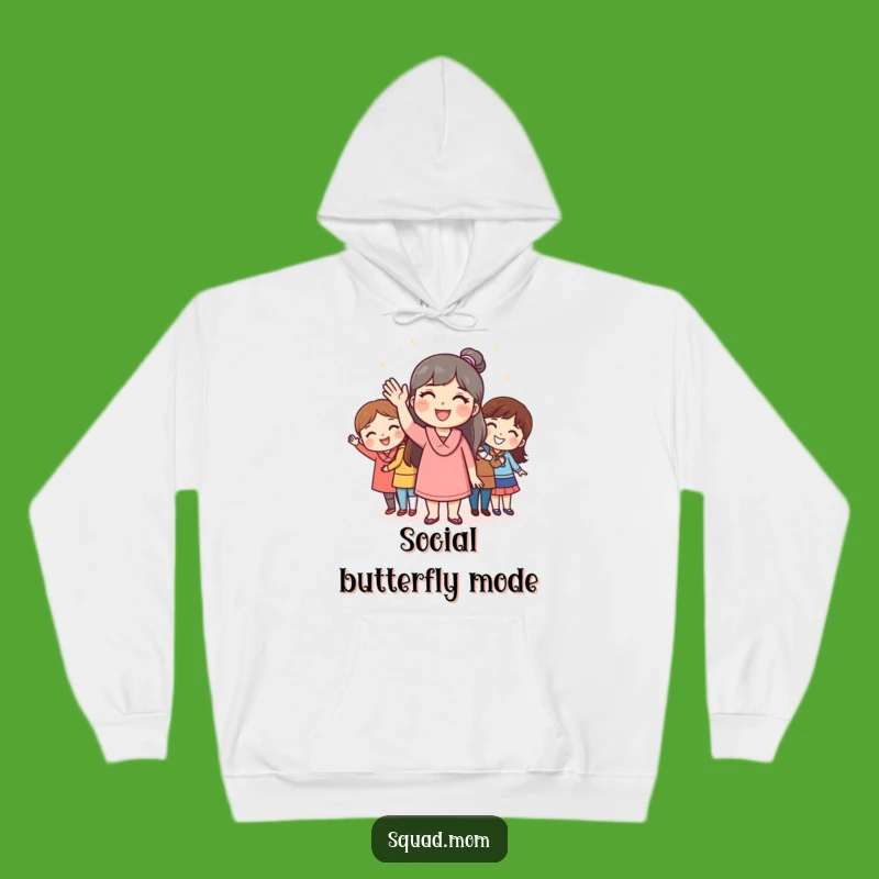 Funny Mom Friend Greeting Hoodie - Cozy and Hilarious Gift for Social Gatherings
