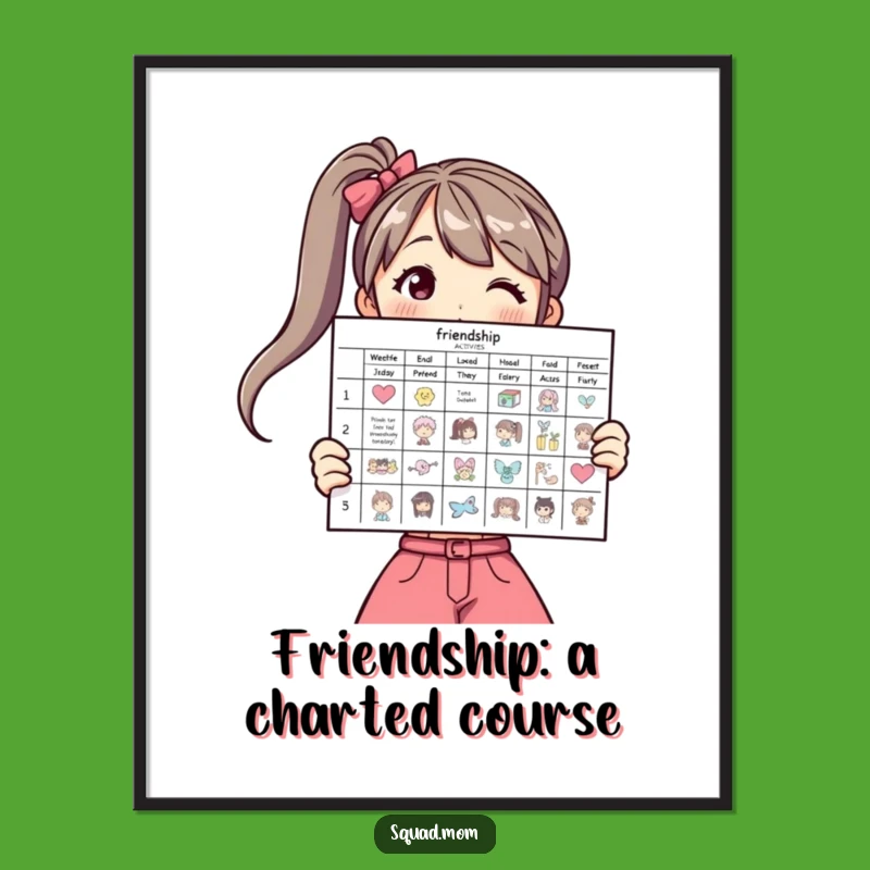 Free Printable Wall Art: Friendship Activities Chart, Fun Downloadable Decor!