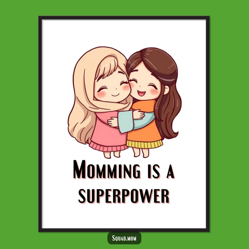 Free Printable Mom Hug Wall Art: Cozy Downloadable Decor for Motherhood Community