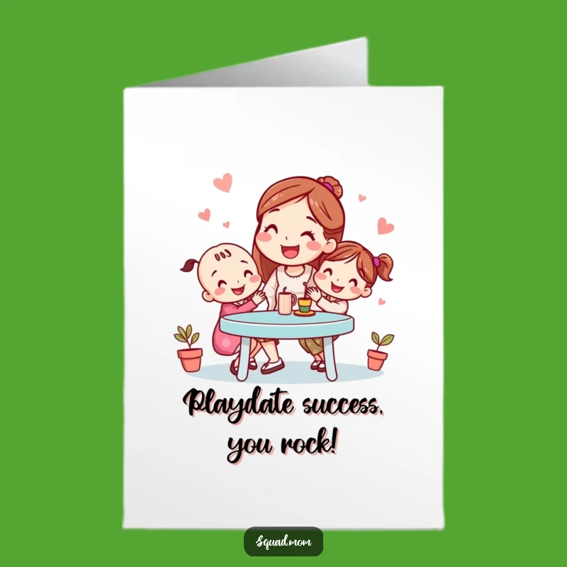 Free Printable Playdate Mom Congrats Card: Funny Downloadable Greeting for New Achievements