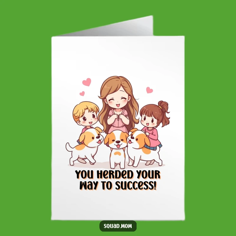 Free Printable Congrats Card: Puppy Herding Fun, Hilarious Downloadable Gift!