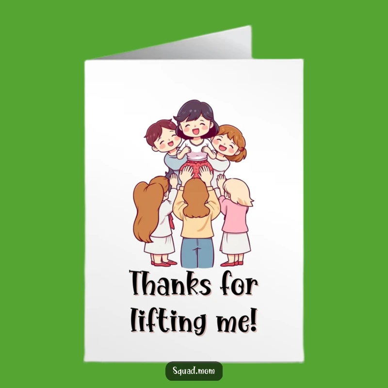 Free Printable Thank You Card: Women's Support, Funny Downloadable Gift Expressing Gratitude