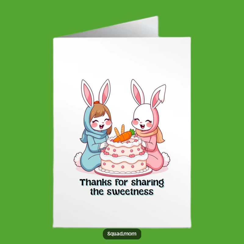 Free Printable Thank You Card: Bunny Moms Treat, Delicious DIY Gift