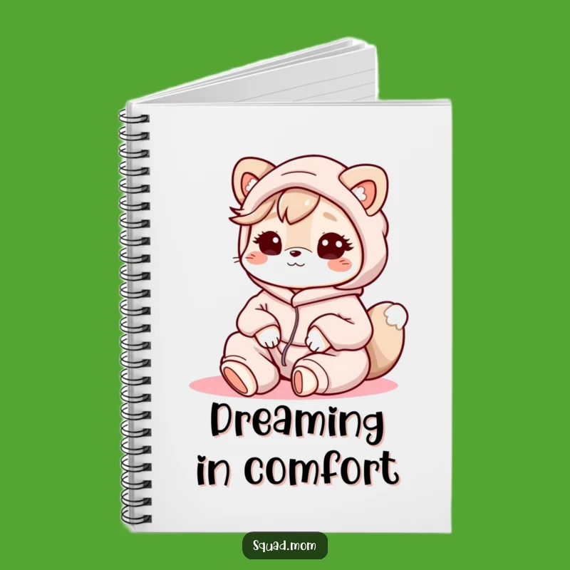 Funny Kawaii Mom Friend Notebook - Jot Down Cozy Thoughts