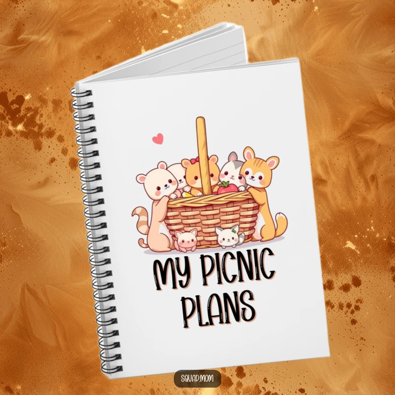 Funny Animal Friends Notebook: Adorable animals sharing a picnic, great for journaling and note-taking with a theme of friendship and fun.