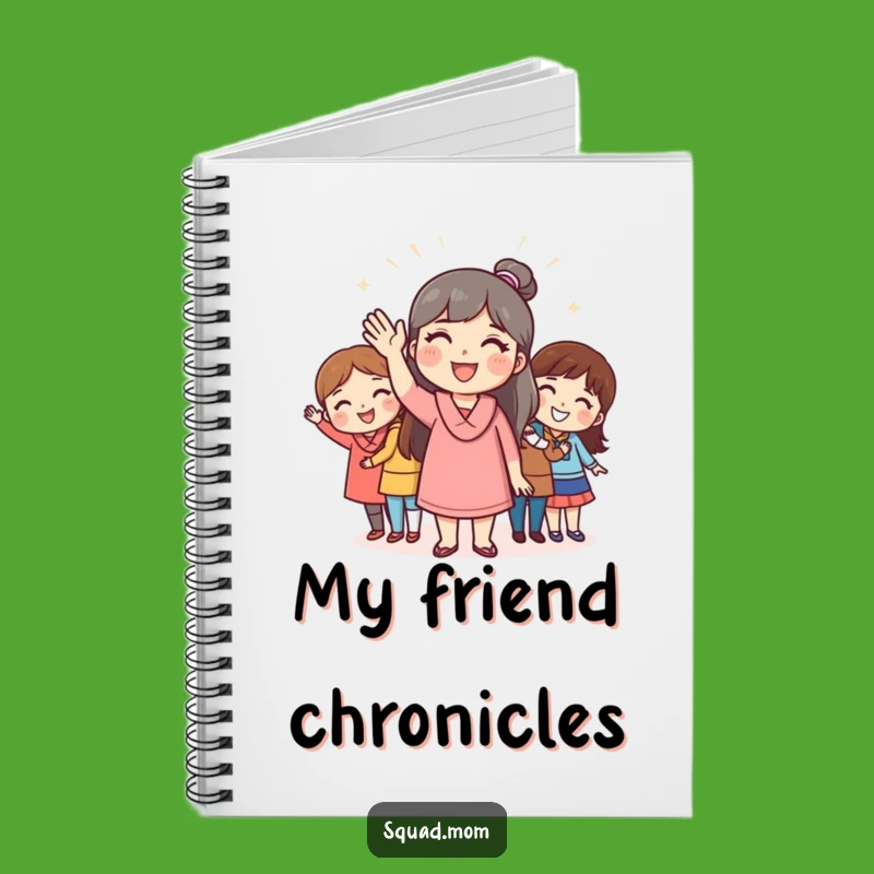 Funny Mom Friend Greeting Notebook - Jot Down Ideas with Hilarious Friendliness