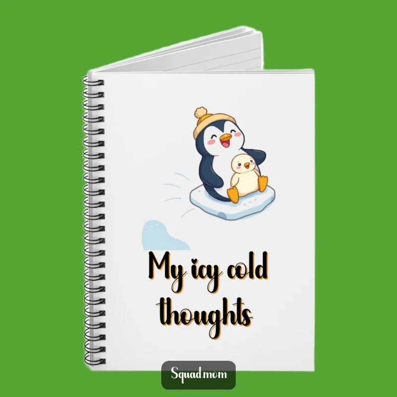 Funny Penguin Mom & Chick Notebook: Hilarious Icy Notes & Gift for Writers