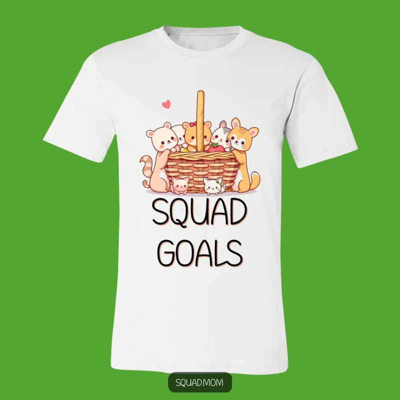 Funny Animal Friends Picnic T-Shirt: Celebrate Friendship with Adorable Style