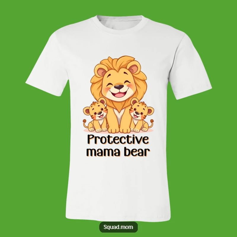 Funny Lion Mom & Cubs T-Shirt - Fierce & Playful Gift