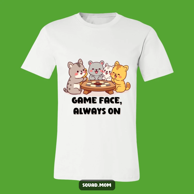 Funny Animal Board Game T-Shirt: Enthusiastic Friends, Hilarious Gaming Fashion Gift