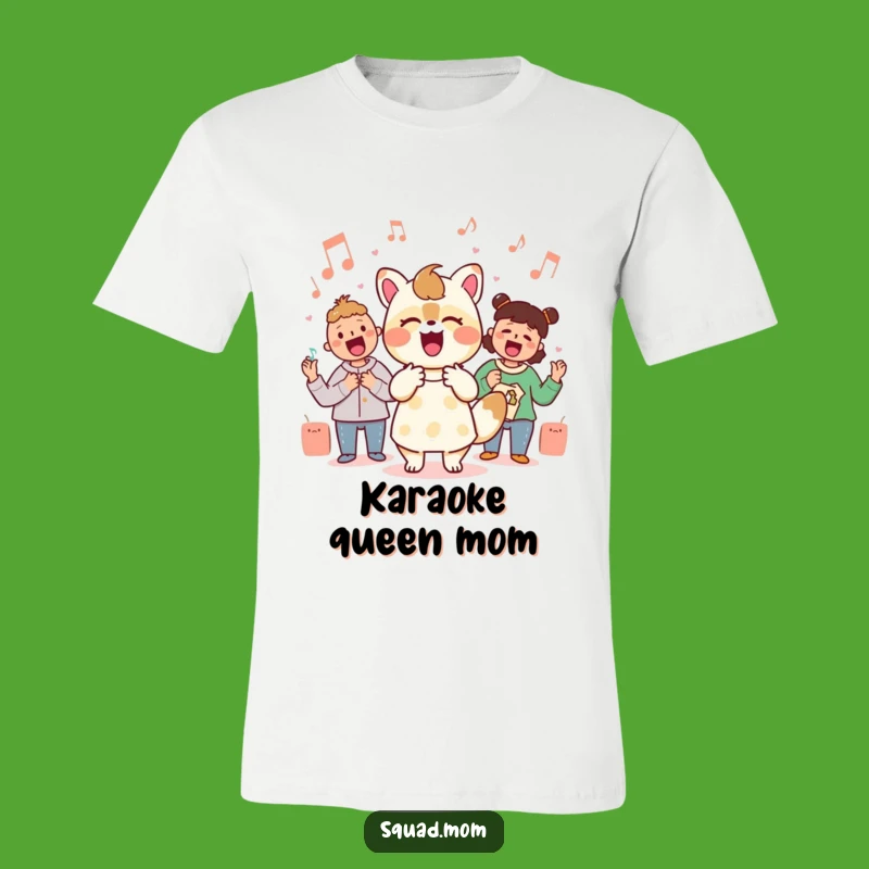Funny Kawaii Mom Singalong T-Shirt - Energetic Musical Mom Apparel!