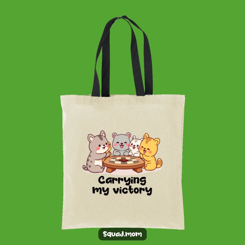 Funny Animal Board Game Tote Bag: Carry Your Laughs & Essentials Gift
