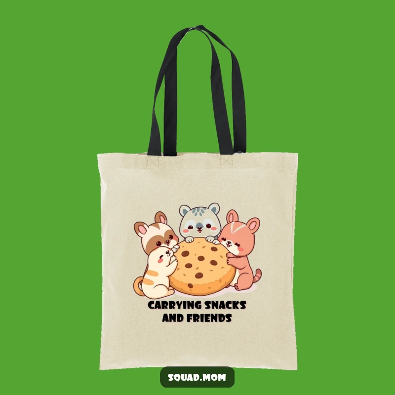 Funny Animal Friends Cookie Haul Tote Bag - Carry Your Snacks and Laughs - Funny Gift!