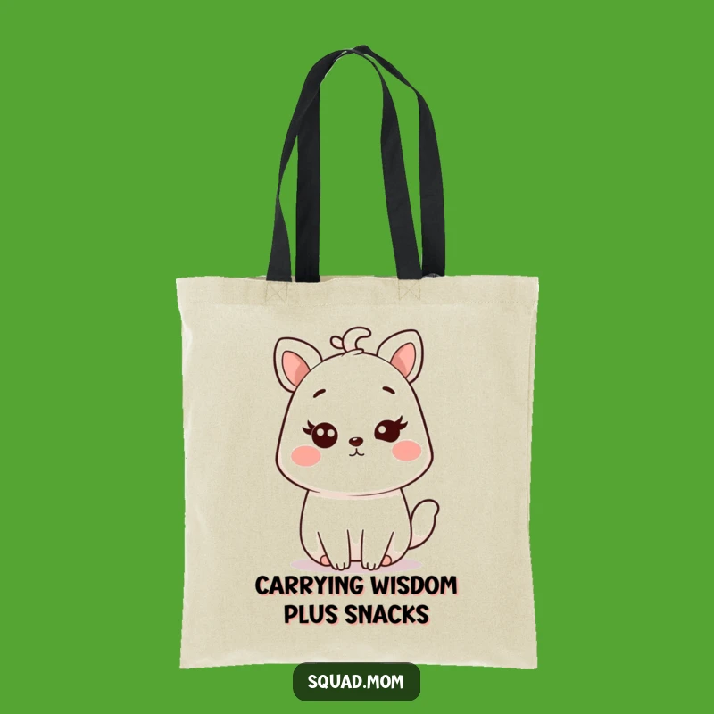 Funny Kawaii Mom Animal Wink Tote Bag - Carry Your Secrets in Style!