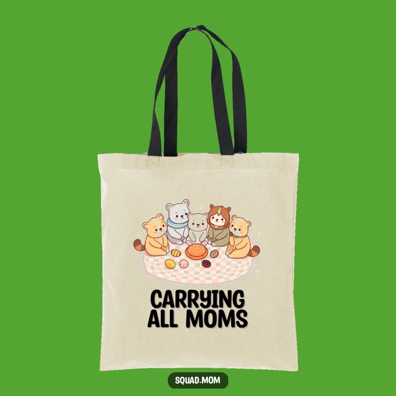 Funny Animal Moms Picnic Tote Bag: Hilarious Motherhood Accessory
