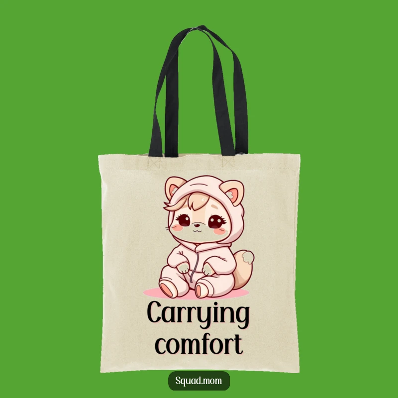 Funny Kawaii Mom Friend Tote Bag - Carry Your Comfort